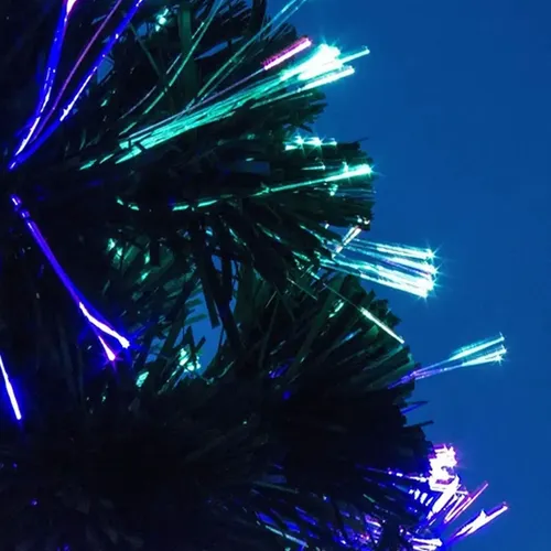 Pino árbol de navidad nevado y fibra óptica led 24057-2 - Image 2
