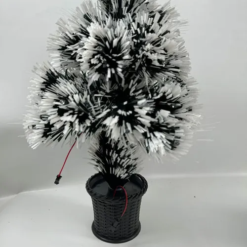 Pino árbol de navidad nevado y fibra óptica led 24057-2 - Image 3