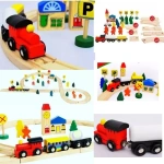Pista De Trenes De Madera Juego Didactico Para Armar - Imagen 5