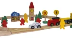 Pista De Trenes De Madera Juego Didactico Para Armar - Imagen 8