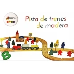 Pista De Trenes De Madera Juego Didactico Para Armar – detalle del producto