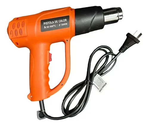 Pistola De Calor 60-600°c Aire 2 Velocidades 2000w El676 - Imagen 2