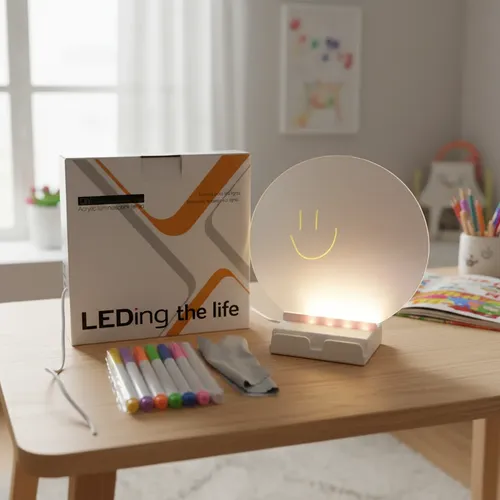 Pizarra mágica circular luminosa LED - Image 5