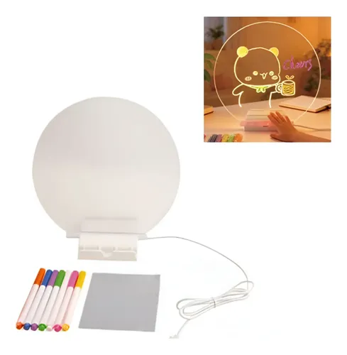 Pizarra mágica circular luminosa LED - Image 2