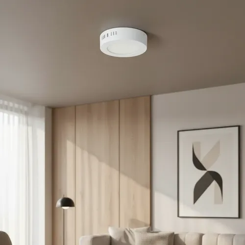 Panel plafon Led redondo 6w exterior blanco frío - Image 3