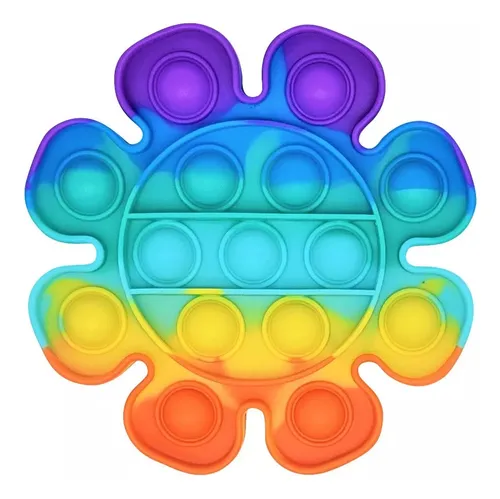 Pop It Burbujas De Silicona Fidget Anti Relaja Arcoiris - Image 11