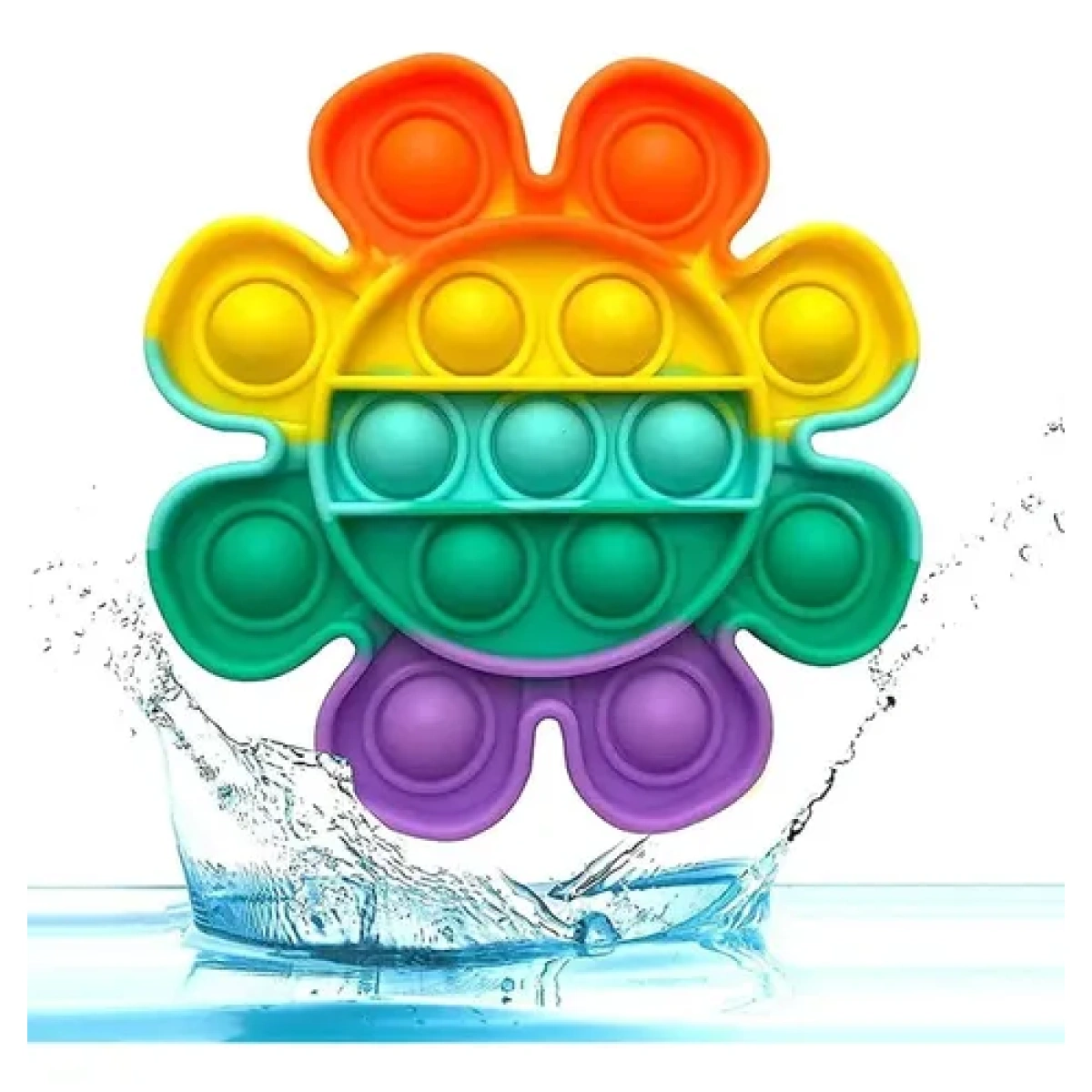 Pop It Burbujas De Silicona Fidget Anti Relaja Arcoiris - Oportunidades Vip