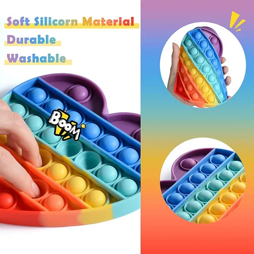 Pop It Burbujas De Silicona Fidget Anti Relaja Arcoiris - Image 16