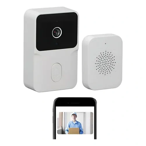 Portero Eléctrico Timbre De Video Inalambrico Wifi Hd Et7297 – zoom detalle