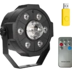 Protón 6 LED RGB esfera giratoria