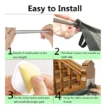 Puerta de seguridad de escalera para bebes y mascotas Ea-710 - Image 9