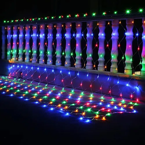 Guirnalda red cortina con luz led RGB - 1,5 x 1,5 mts - Image 7