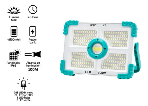 Reflector solar 188 LED recargable L188 - Image 6