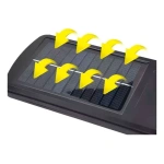 Reflector luz LED de pared con panel solar Kq-d01 – vista superior