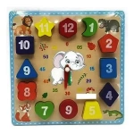 Reloj De Encastre De Madera Juego Didáctico Infantil Mt08924 - Image 3