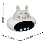 Reloj conejo despertador con luz LED y altavoz Lbj3 - Image 5