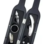 Estuche botella de vino con 5 accesorios