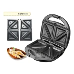Sandwichera Electrica Tostadora Antiadherente Doble S1808 - Image 3