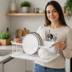 Secaplatos Escurridor Posa Cubiertos Organizador Hogar El674 - Imagen 4