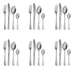 Set 24 cubiertos plateados