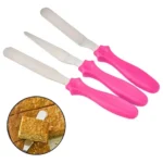 Set 3 Espatulas De Reposteria Acero Inoxidable Tortas Pastel