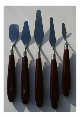 Set 5 Espatulas Metalicas Para Pintura Oleo Y Acrilico - Image 4