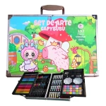 Set arte infantil 132 piezas maletín metálico niños capylabu - Image 10