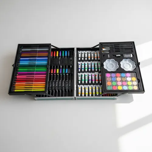Set arte infantil 132 piezas maletín metálico niños capylabu - Image 11