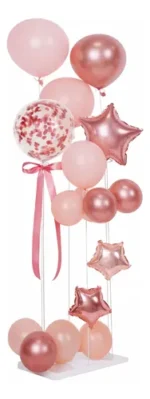 Set globos metalizados con base decoración para fiesta Cgl2101