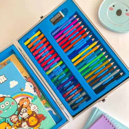 Set de arte para dibujo 106 piezas en maletín 25015 - Image 13