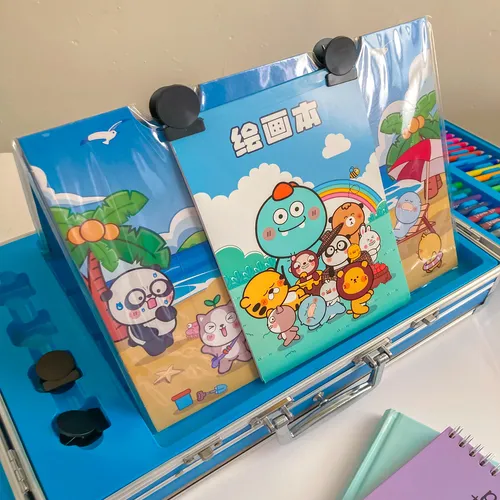 Set de arte para dibujo 106 piezas en maletín 25015 - Image 4