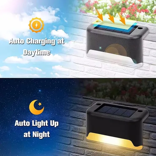 Set X4 lámparas solares LED para jardín y escaleras Av5555 - Image 4