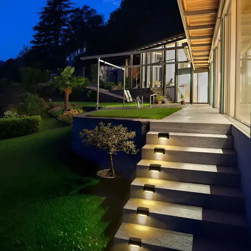 Set X4 lámparas solares LED para jardín y escaleras Av5555 - Image 5