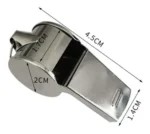 Pack X 24 silbatos de árbitro plateados con correa - Image 5