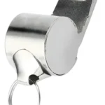 Pack X 24 silbatos de árbitro plateados con correa