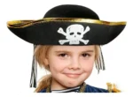 Sombrero pirata para Halloween borde dorado B084 - Image 6