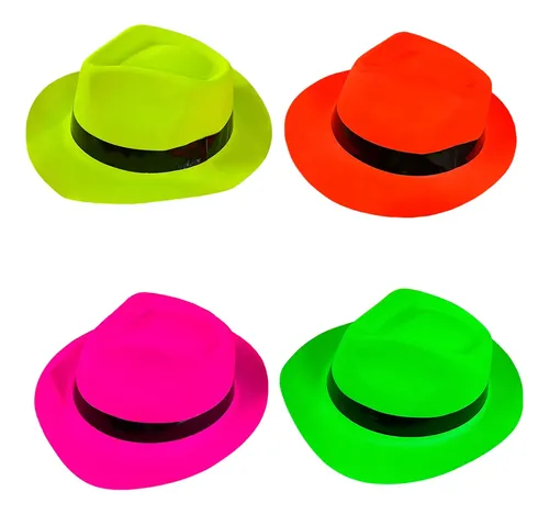 Sombrero Gorro Tanguero Fluor Cotillon Carioca Fiesta Sha01 - Image 6