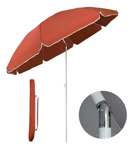 Sombrilla inclinable playera 2 mts reforzada de verano ssop1 - Image 13