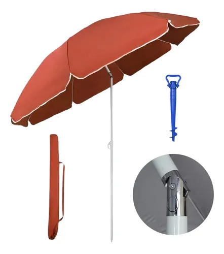 Sombrilla inclinable playera 2 metros proteccion UV Spinit - Image 8