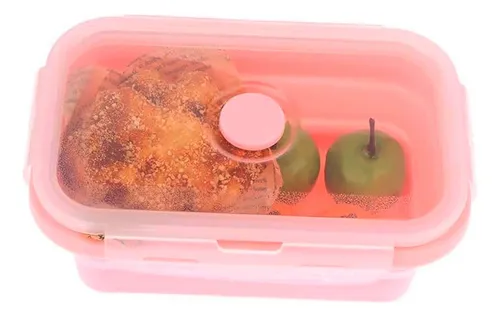 Taper Lunchera Plegable Portatil Vianda Comida Escuela S1809 - Imagen 9