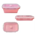 Taper Lunchera Plegable Portatil Vianda Comida Escuela S1809 - Imagen 5