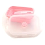 Taper Lunchera Plegable Portatil Vianda Comida Escuela S1809 - Imagen 10