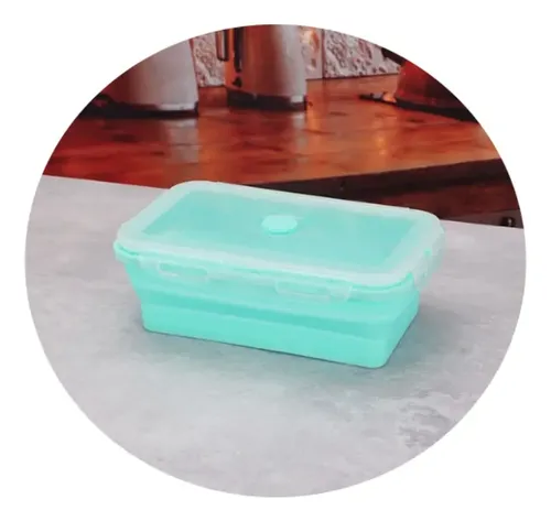 Taper Lunchera Plegable Portatil Vianda Comida Escuela S1809 - Imagen 14