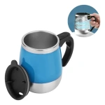 Taza Batidora Termica Automática Con Helice A Pilas Cafe - Imagen 3