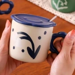 Taza de cerámica diseño de flores Mt09347 - Imagen 4
