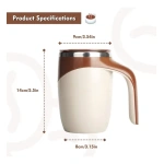 Taza Térmica Batidora Automática Magnetica Café Té Dtm-630 – zoom detalle