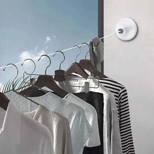 Tender Retractil Tendedero Extensibe Ropa Soga Hogar K1087 Blanco - Image 10