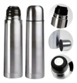 Termo Bala Acero Inox 1 Litro Tapon Matero Gris - Image 4