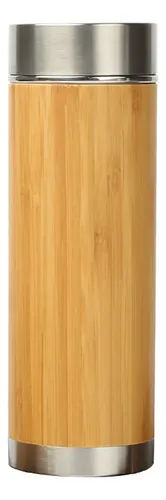 Termo con sensor de temperatura 500 ml simil madera 2059 - Imagen 5