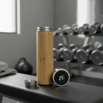 Termo con sensor de temperatura 500 ml simil madera 2059